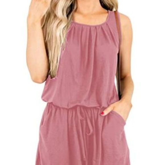 YIBOCK Pants - YIBOCK Women Summer Casual Sleeveless Jumpsuit